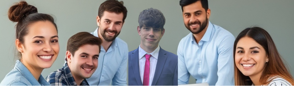 Image of Employees Amelia, Lucas, Sophia and James